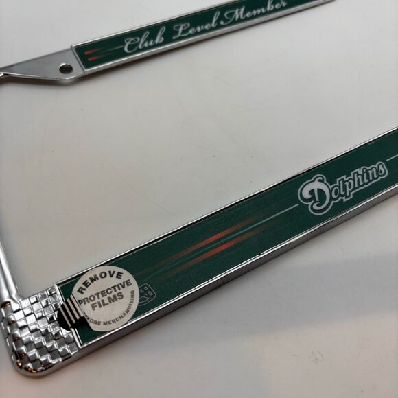 NFL Miami Dolphins Club Level Member Exclusive Decorative License Plate Frame - Picture 5 of 9